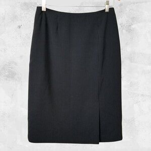 JONES NEW YORK Black/White Pin Striped Suit Skirt